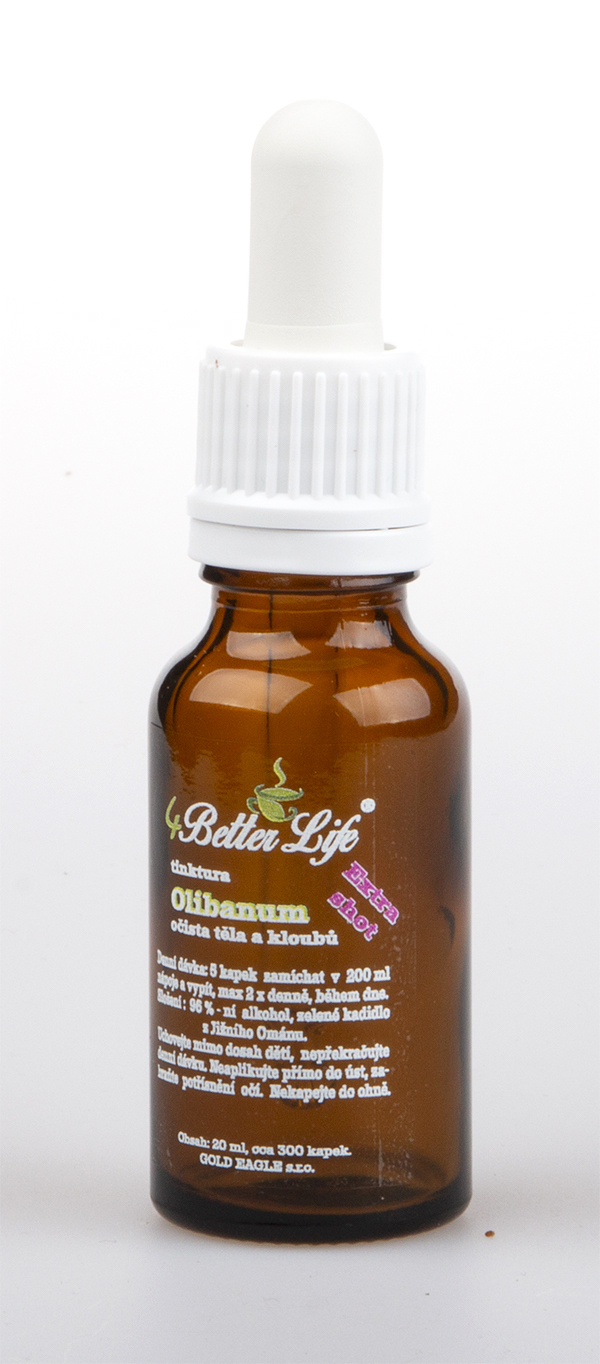 Výluh kadidla - tinktura, Boswellia, kapky, extra silná, 96procentní, 20 ml