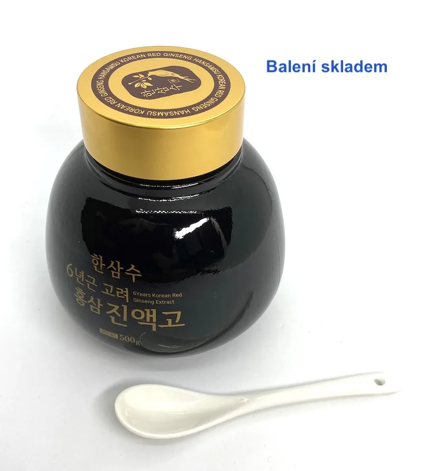 Korejský červený ženšen pravý extrakt 500 g
