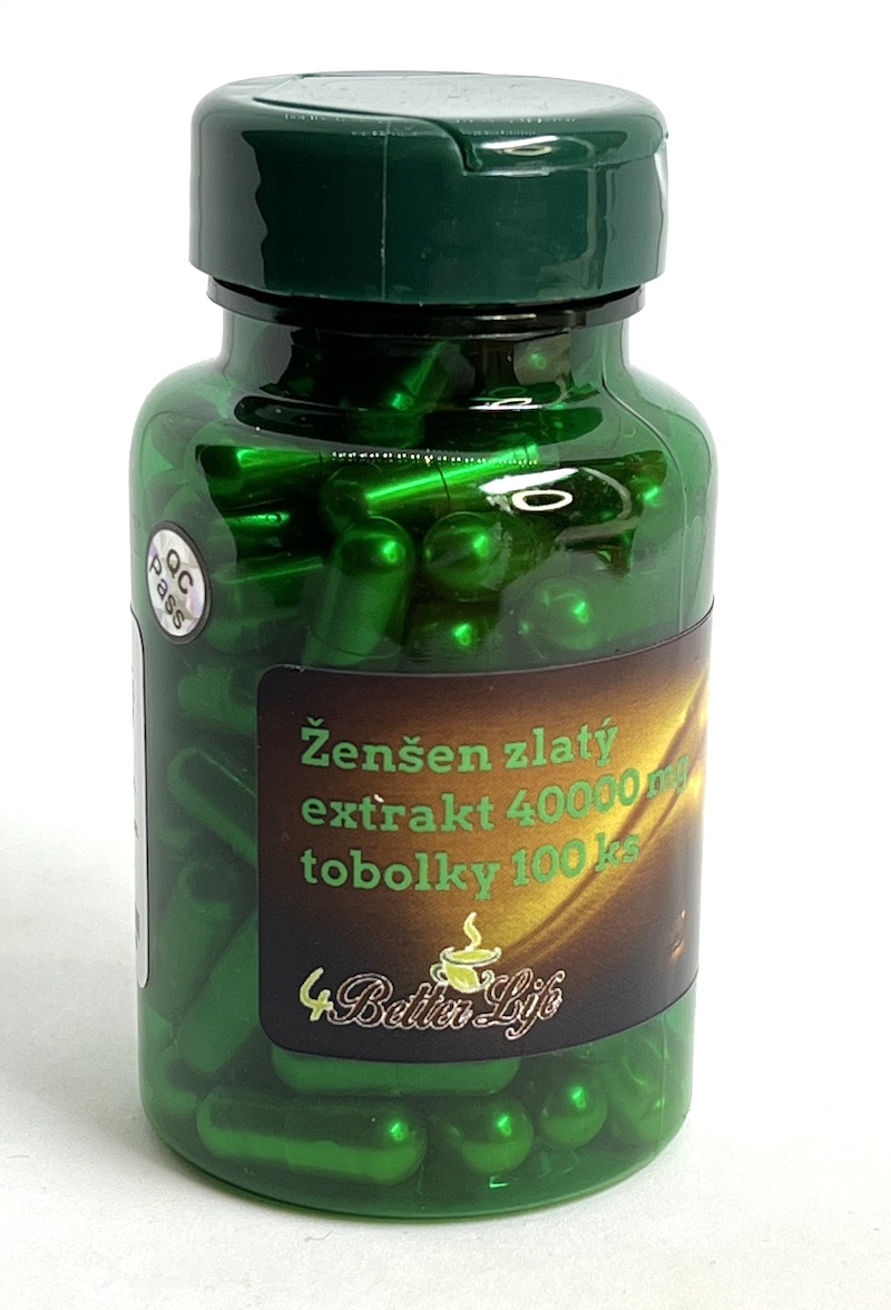 Ženšen, korejský, zlaté tobolky, extrakt, 90 ks, 36 000 g