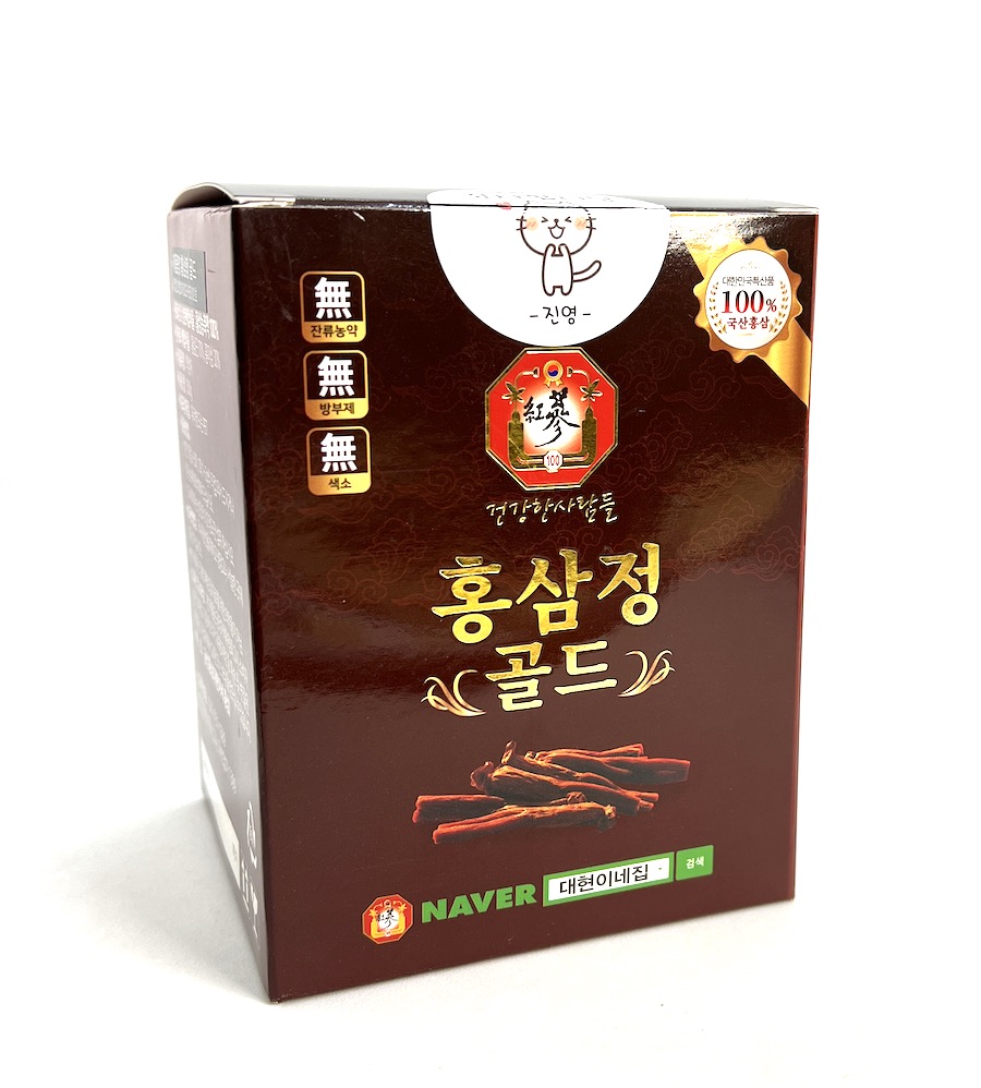 Korejský červený ženšen pravý extrakt,  z domácí farmy, 500 g 