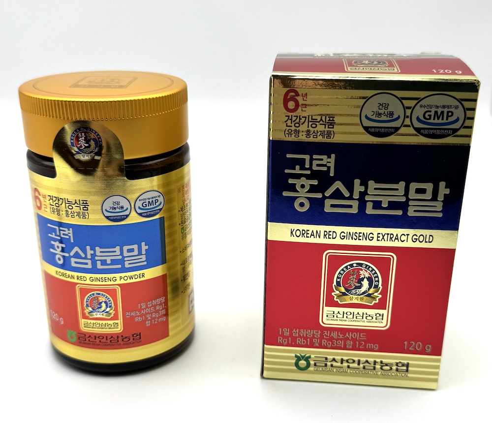 Korejský červený ženšen, mletý na prášek 120 g