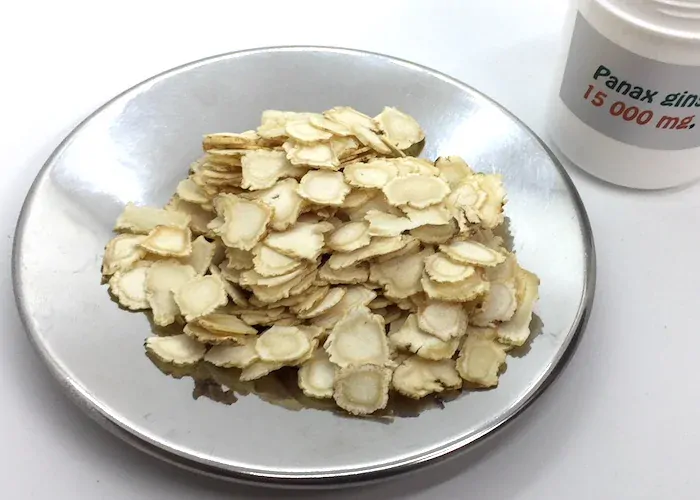 Ženšen, čínský bez příměsí, plátky, sklizeň po 4. roce růstu, 15000 mg
