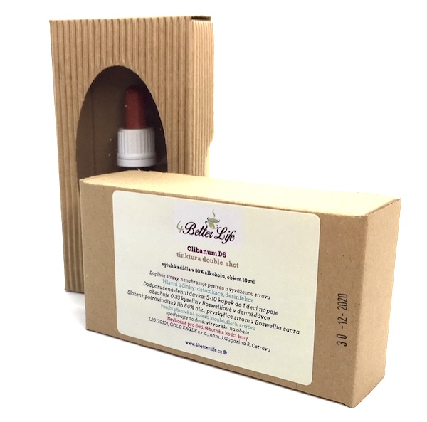 Kadidlovník svatý - výluh (tinktura Boswellia sacra) - dvojitá síla (double shot), 10 ml