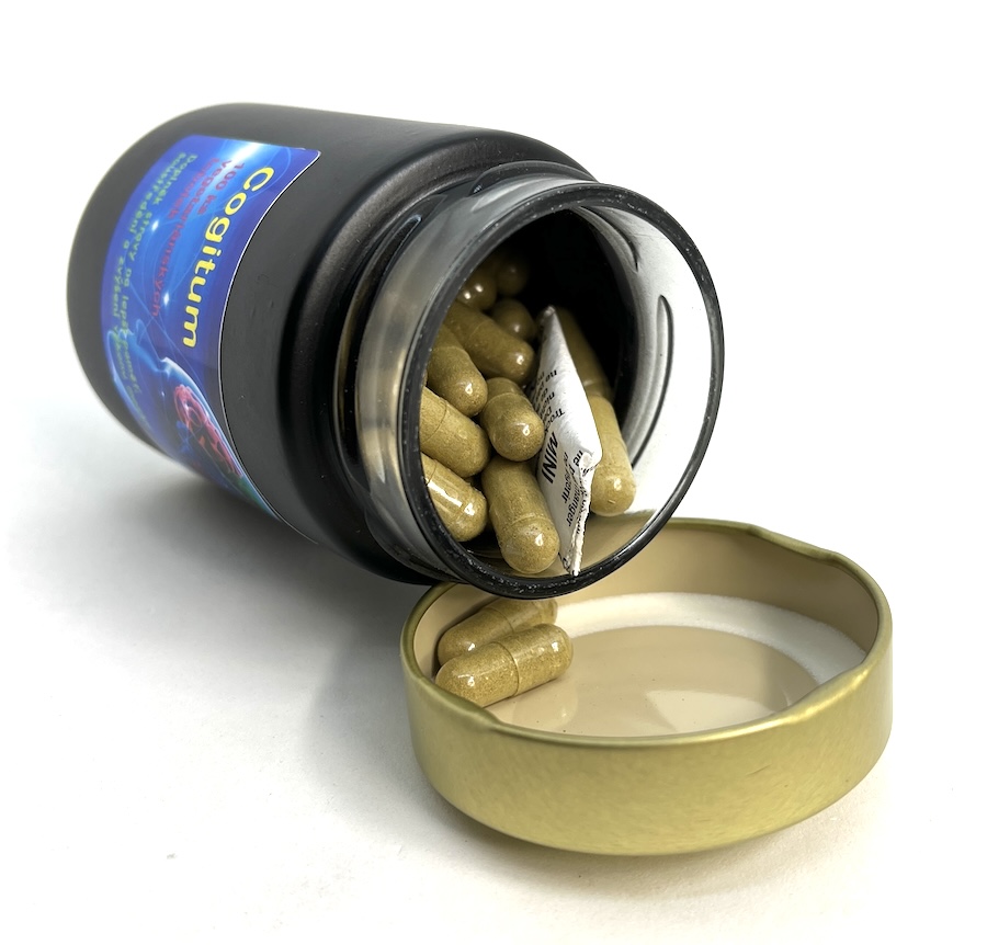 Cogitum, tobolky, směs bylin, prostředek na paměť a myšlení, 100 ks, 50 g