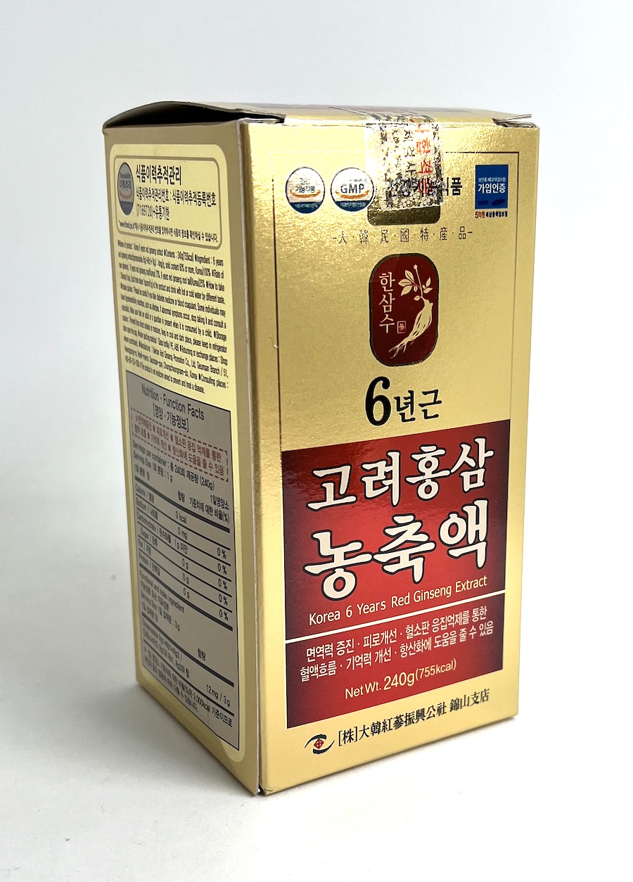 Ženšen - Korejský červený ženšen pravý, účinná látka 4mg/1g, hustý extrakt, 100% ženšenu, 240 g + 240 g