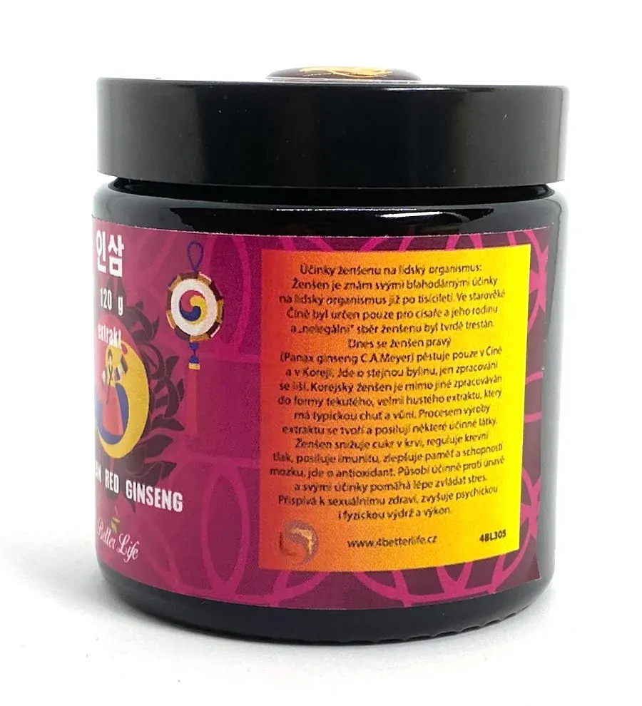 Korejský červený ženšen pravý extrakt 120 g 