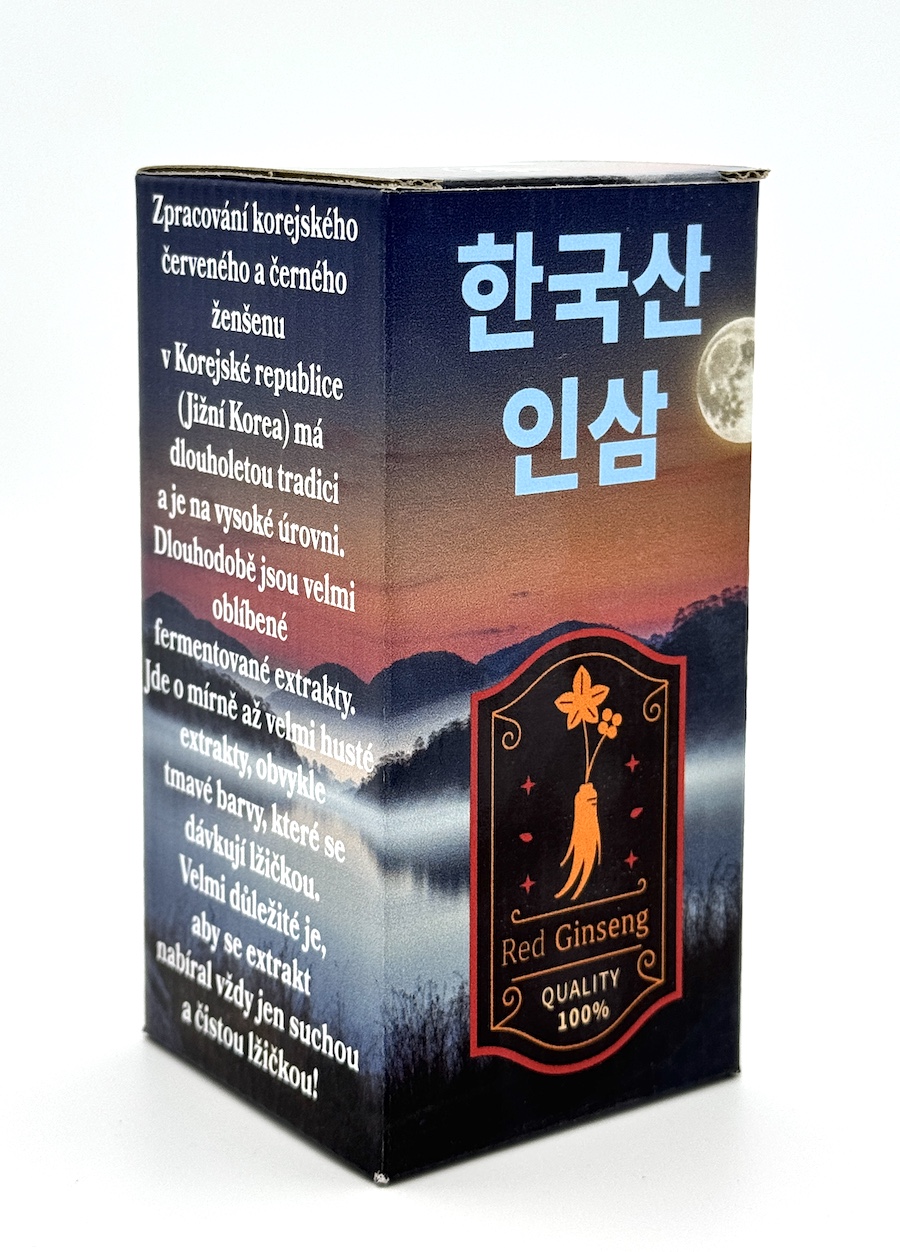 Ženšen - Korejský červený ženšen pravý hustý extrakt, 240 gramů