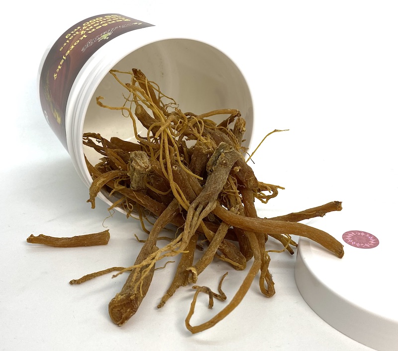 Ženšen, korejský, červený, koncové kořínky, celý, 55 gramů