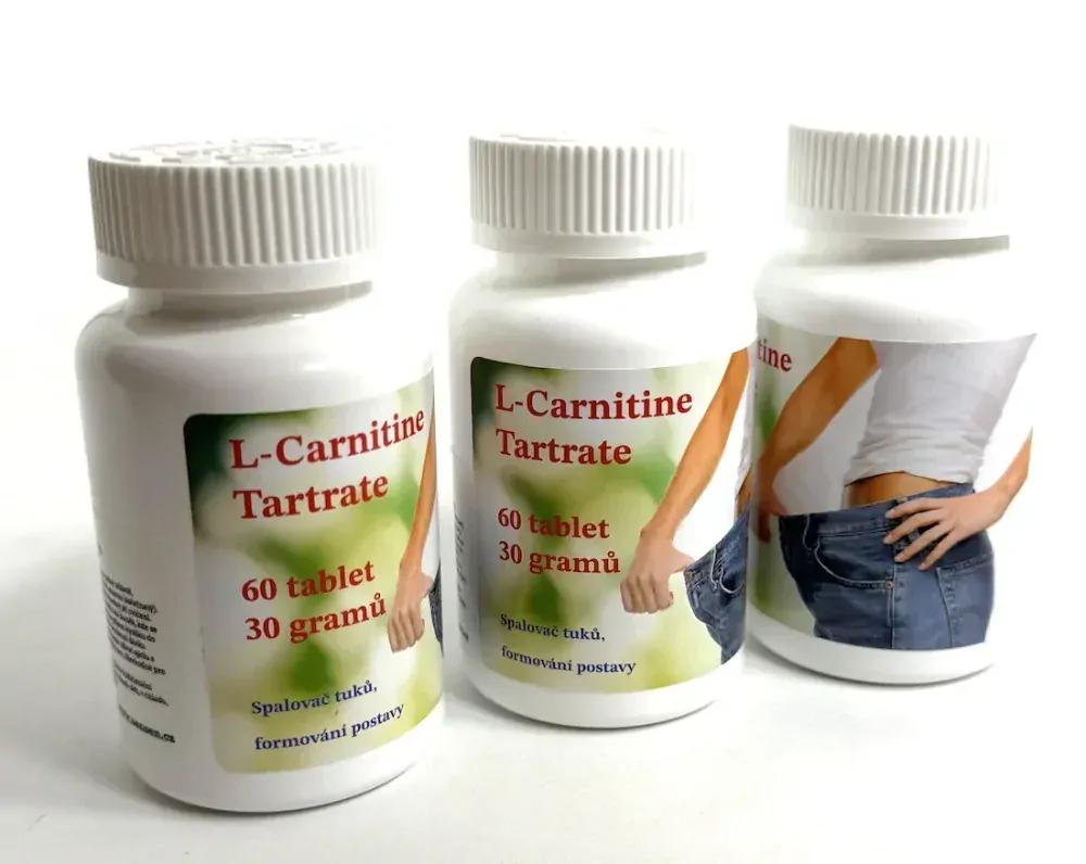 L-Karnitin tartrát, spalovač tuků, 60 tablet, 30 g