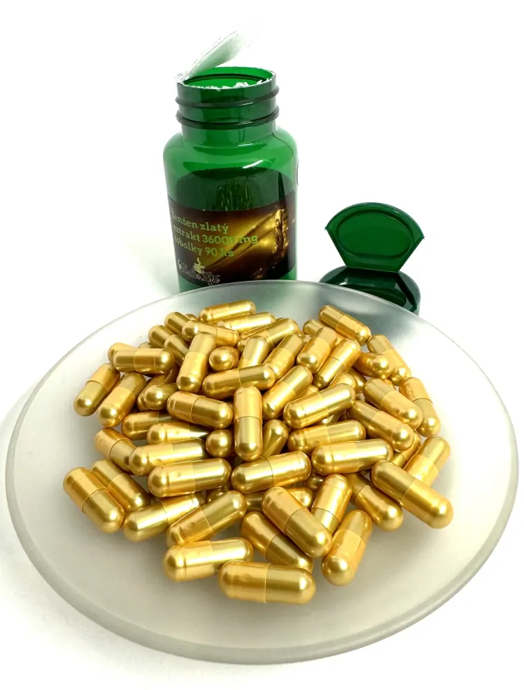 Ženšen, korejský, zlaté tobolky, extrakt, 90 ks, 36 000 g