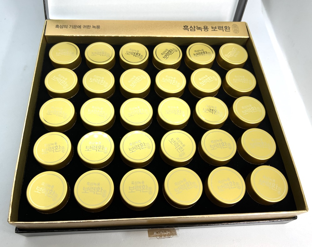 Korejský divoký černý ženšen, kuličky po 3,75 g, 30 kuliček, dávka na 30 až 60 dnů