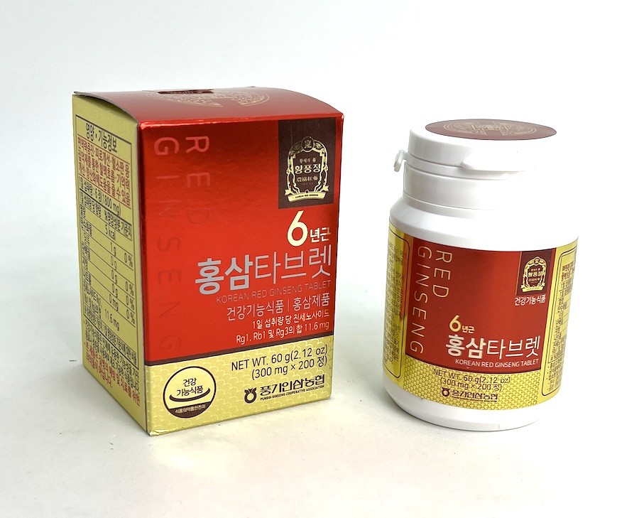 Ženšen, korejský, tablety, 200 ks po 300 mg, 60 g