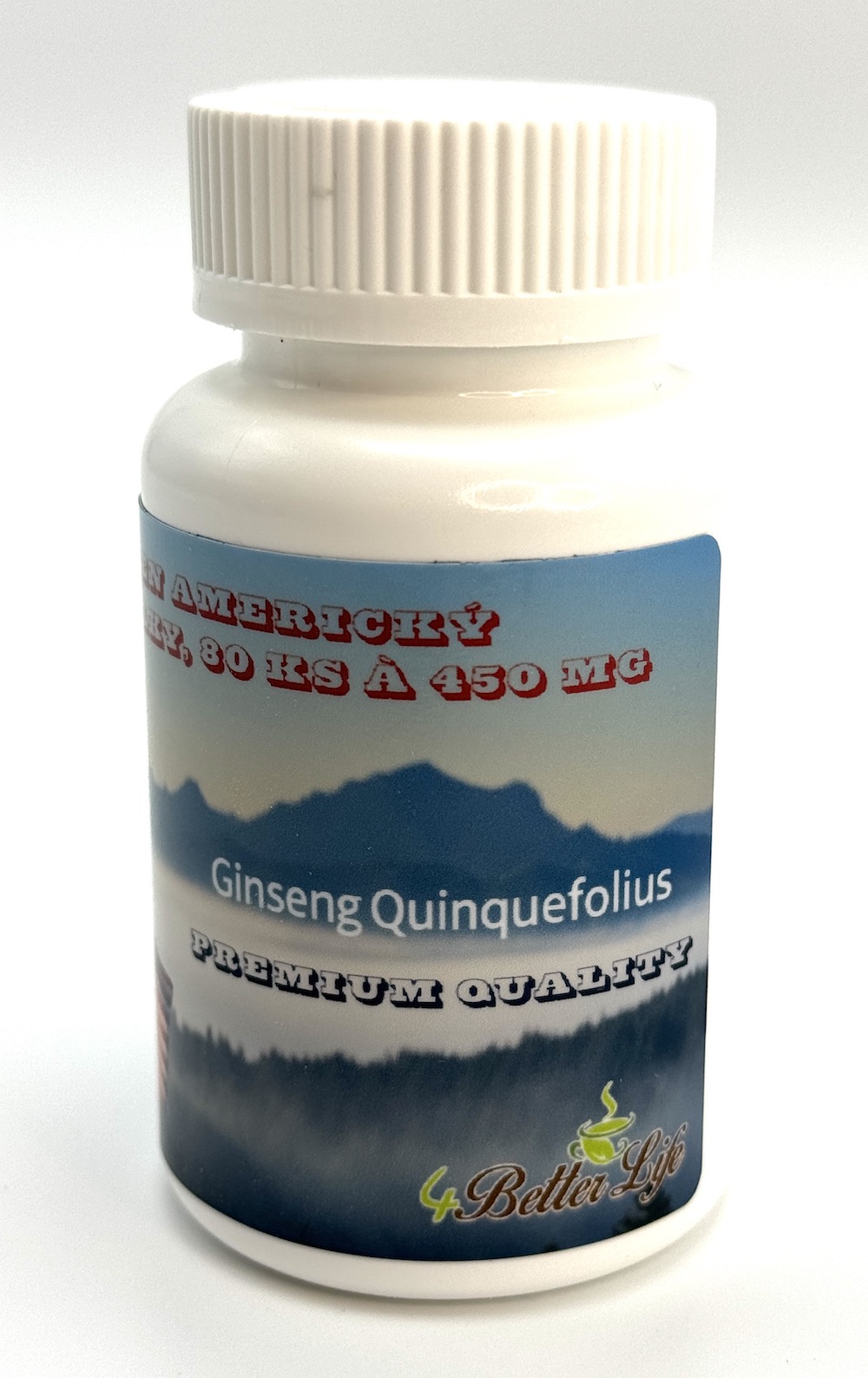 Ženšen, americký (USA), tobolky, prebiotické (HPMC), 80 ks, 36 g