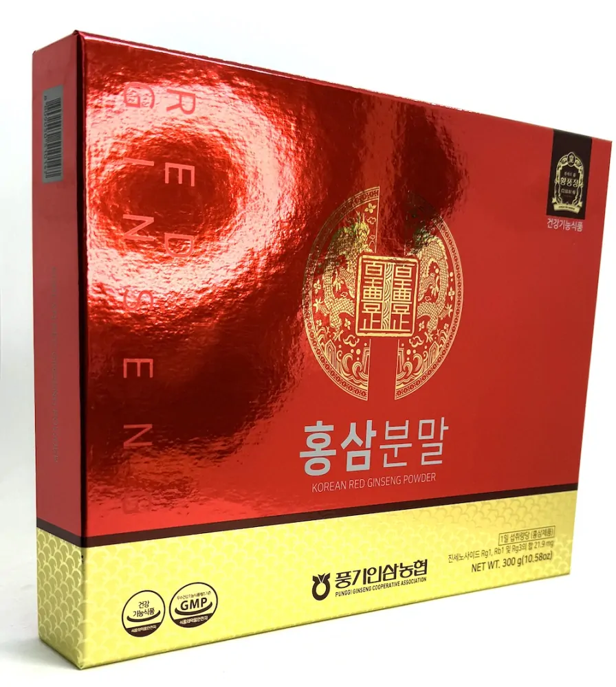 Ženšen korejský červený, prášek, 7,3 mg/g, 300 g