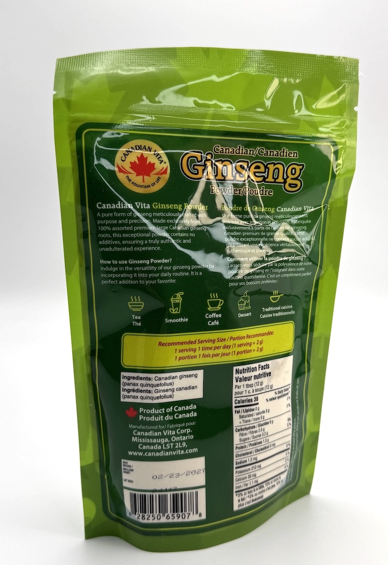 Ženšen, americký (Kanada), 5letý, mletý, 227 000 mg