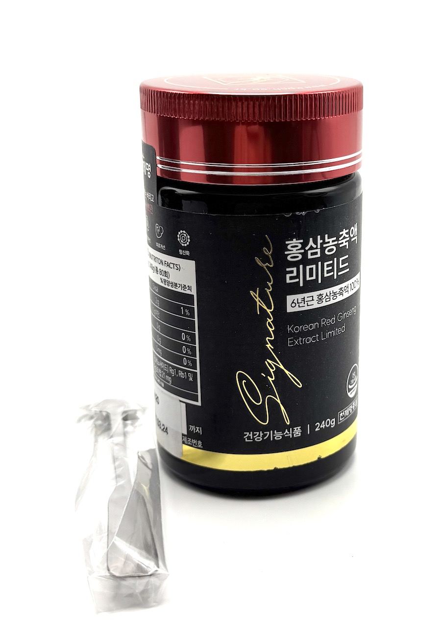 Ženšen, korejský červený, hustý extrakt, 6letý, ginsenosidy 21mg/3g, 240 g