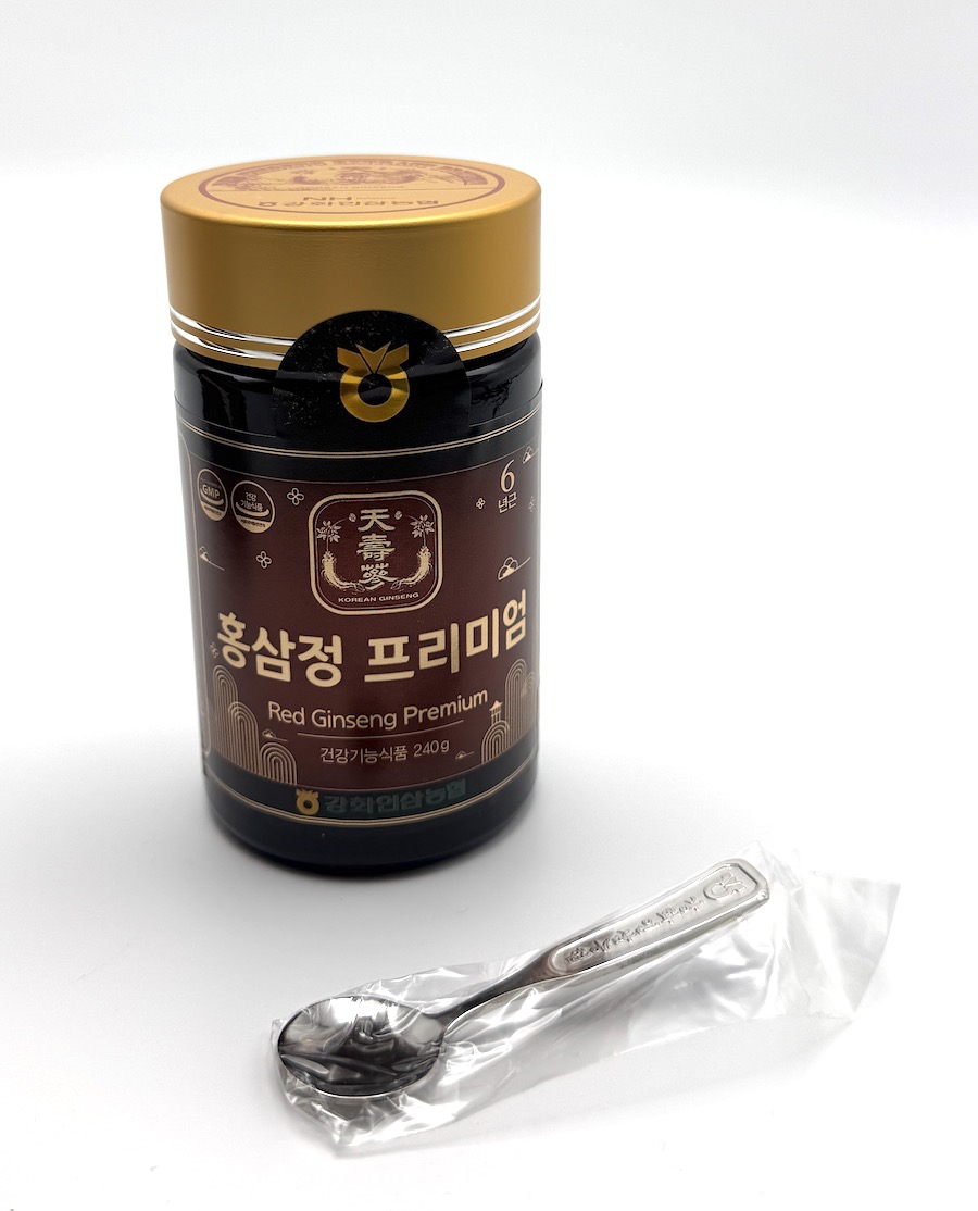 Ženšen, korejský červený, hustý extrakt fermentovaný, 6letý, ginsenosidy 5mg/1g, 240 g