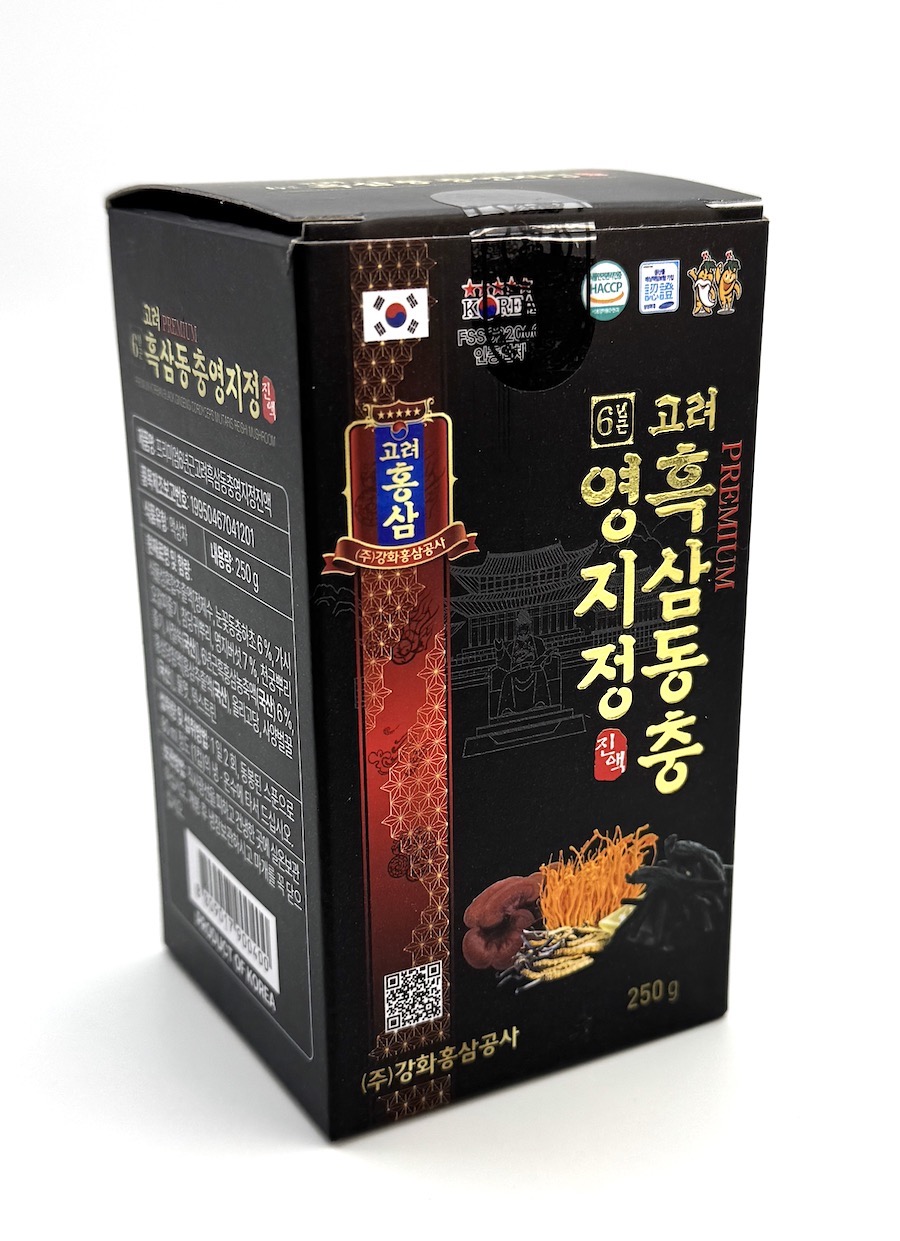 Prémiový extrakt černého ženšenu s cordycepsem, 250 g