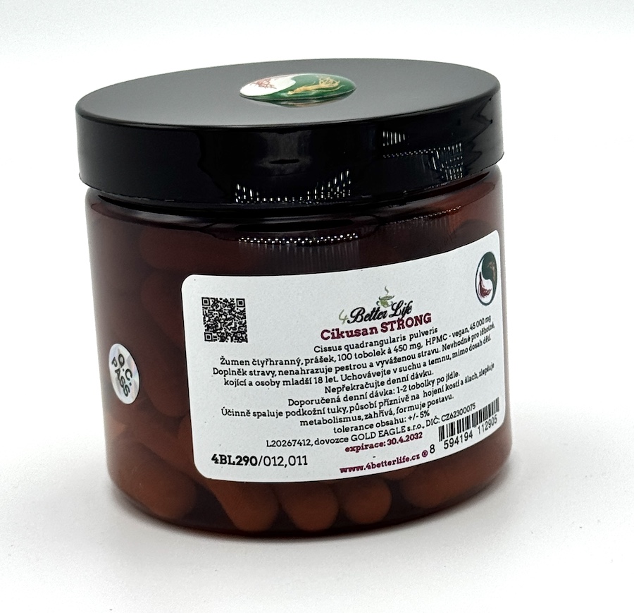Cikusan STRONG, 100 tobolek - spalovač tuků, redukce váhy, 45 g