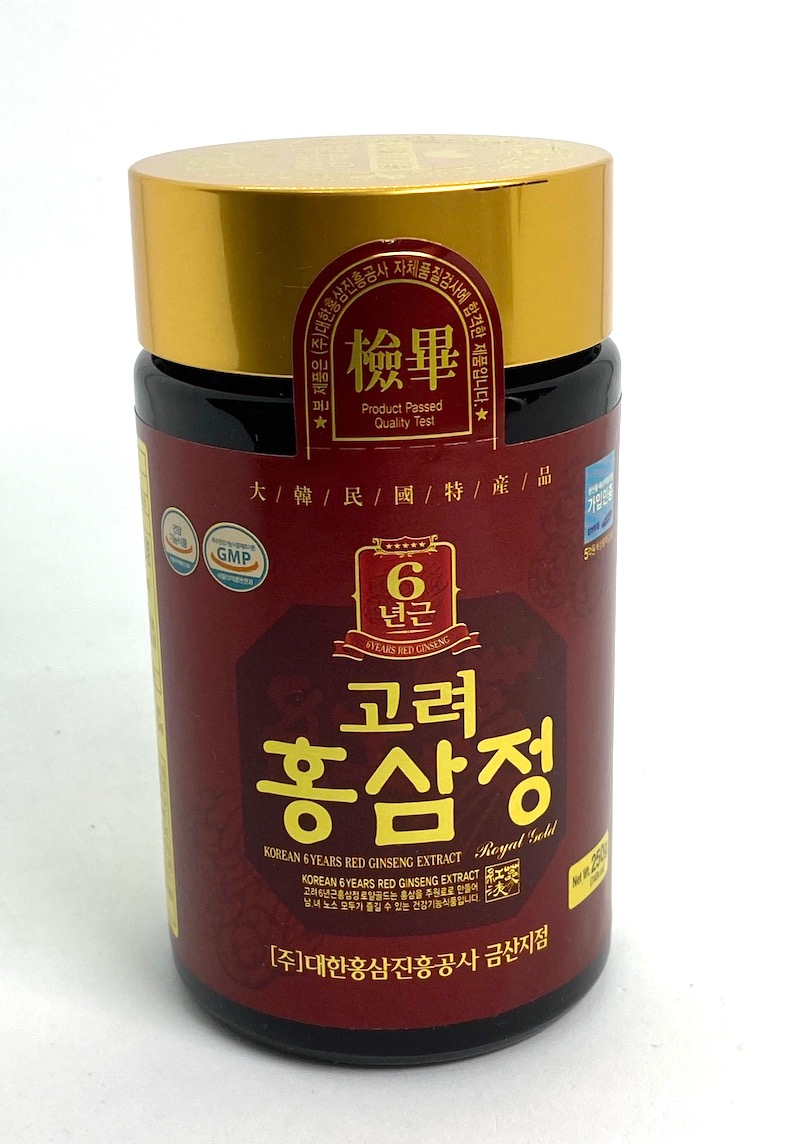 Ženšen, korejský, hustý extrakt, 6letý, ginsenosidy 4mg/g, 250 g
