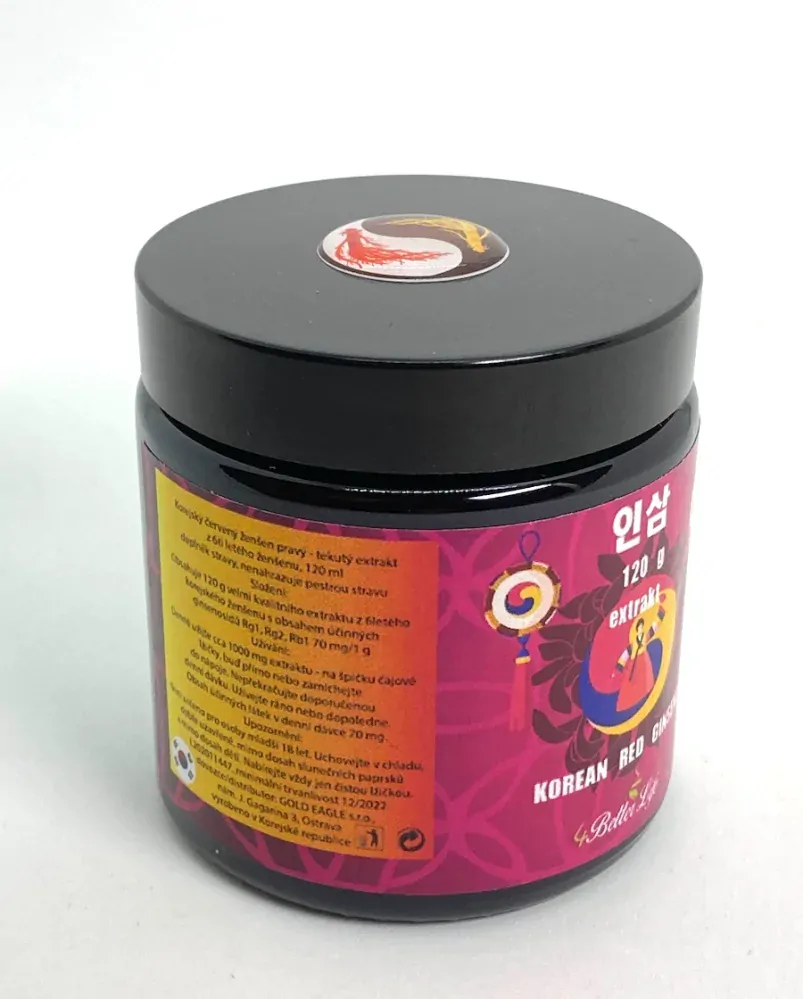 Korejský červený ženšen pravý extrakt 120 g 