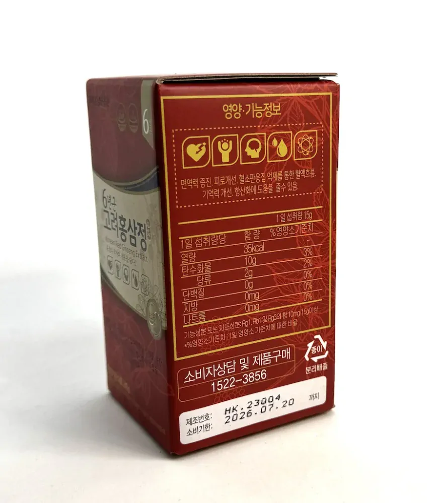 Ženšen - Korejský červený ženšen pravý hustý extrakt, 240 gramů