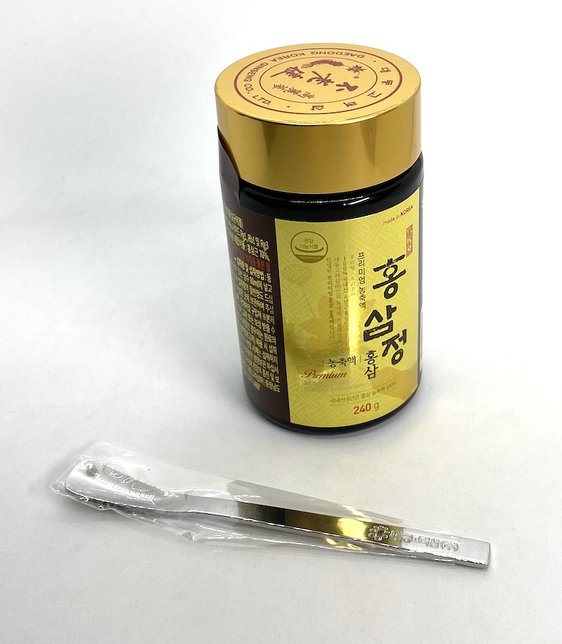 Ženšen, korejský, hustý extrakt Prémium Jeongong, 6letý, ginsenosidy 4 mg/g, 240 g