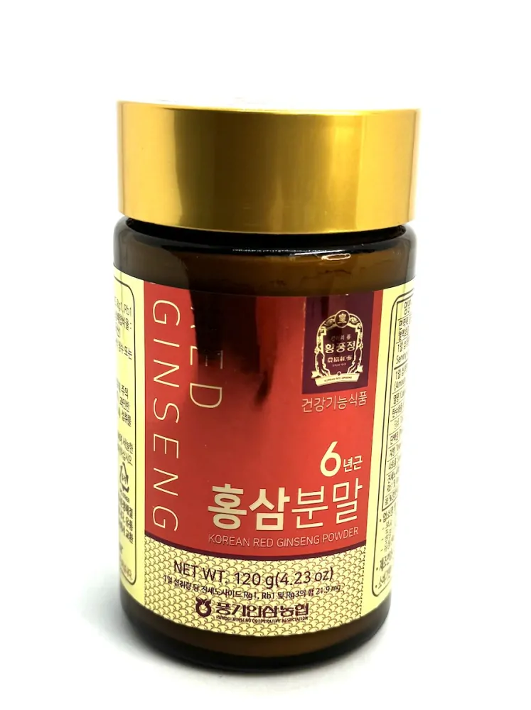 Ženšen korejský červený, prášek, 7,3 mg/g, 120 g