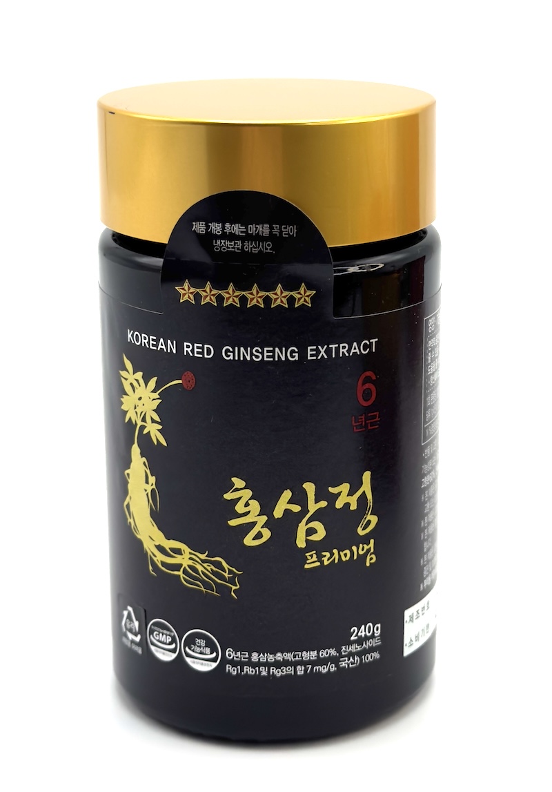 Ženšen, korejský červený, 100% ženšen, 7mg/g, 240 g