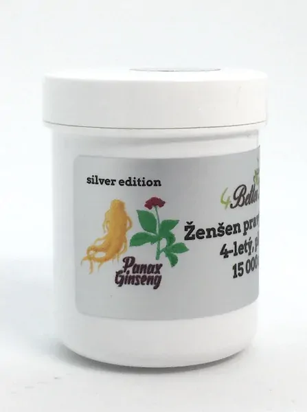 Ženšen, čínský bez příměsí, plátky, sklizeň po 4. roce růstu, 15000 mg
