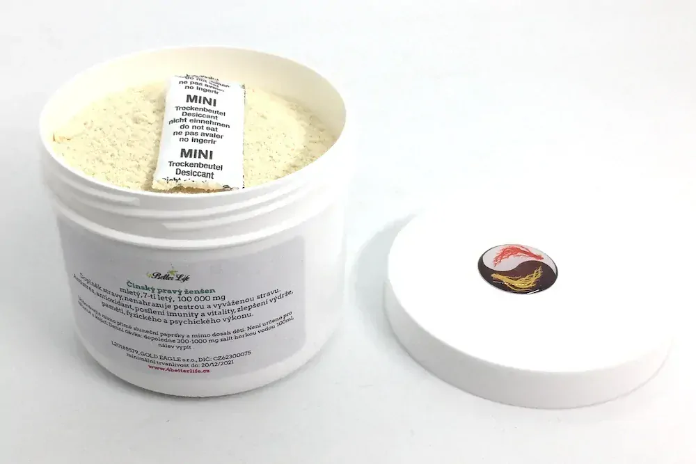 Ženšen, čínský, mletý, 7-9letý, 100 g