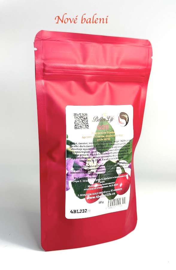 GOJI – kustovnice čínská, grade 160/50, 50 gramů