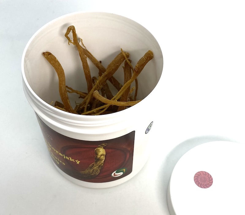 Ženšen, korejský, červený, koncové kořínky, celý, 55 gramů