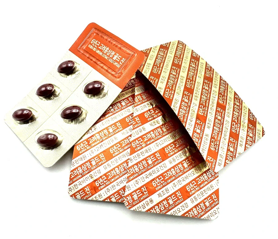 Ženšen korejský sada 120 tobolek ženšenového extraktu 60 g