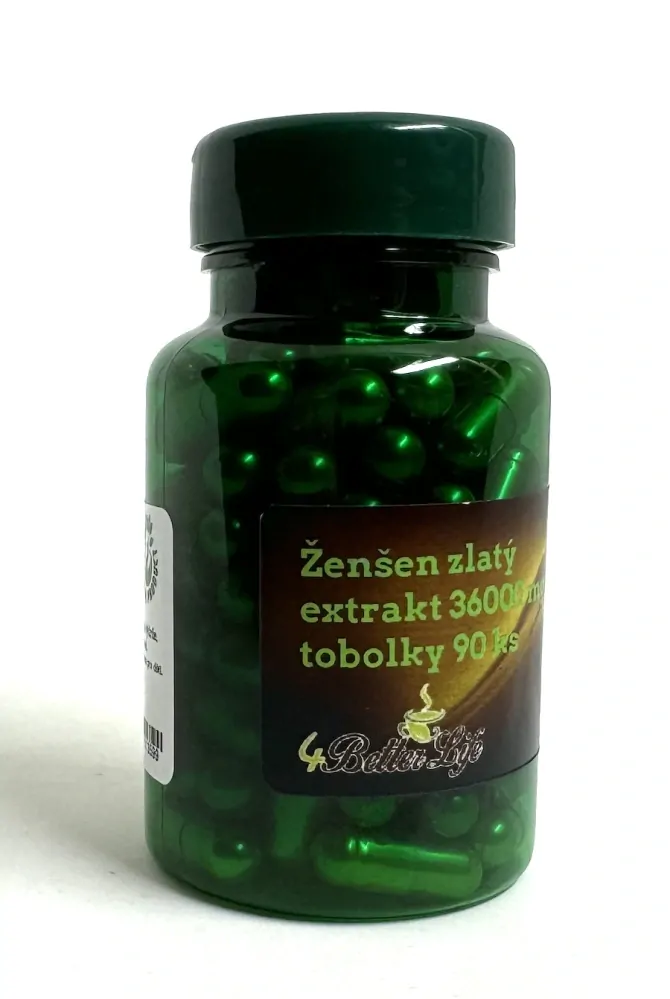 Ženšen, korejský, zlaté tobolky, extrakt, 90 ks, 36 000 g