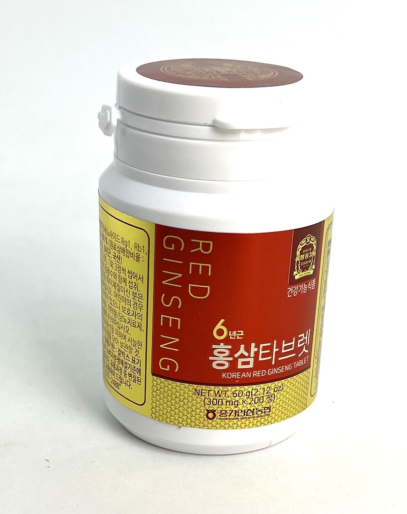 Ženšen, korejský, tablety, 200 ks po 300 mg, 60 g