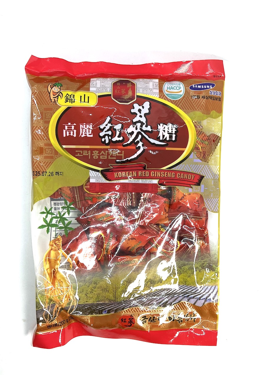 Ženšen, korejský, bonbóny, různé druhy, různá váha