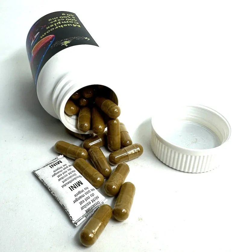 Směs hub - houbový komplex, veganské tobolky, 100 ks po 400 mg, 40 g