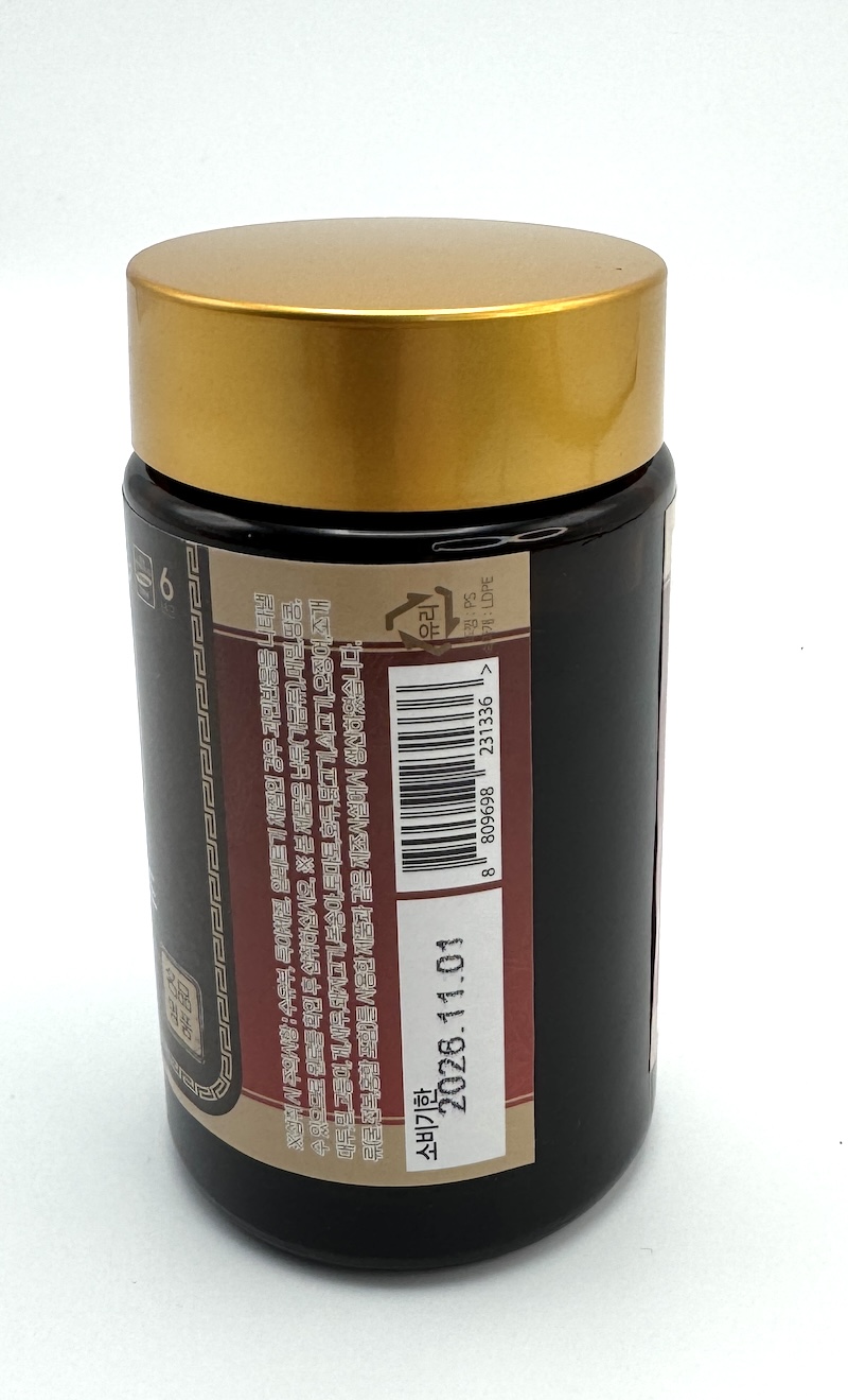 Ženšen, korejský, hustý extrakt, 6letý, gold, ginsenosidy mg/g, 4x240 g