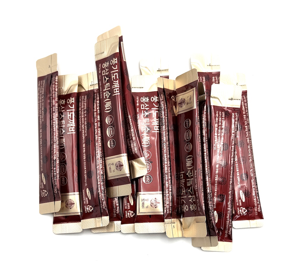 Sticks - Ženšen, korejský, červený, extrakt, tekutý,  15 x 10 ml, 150 g