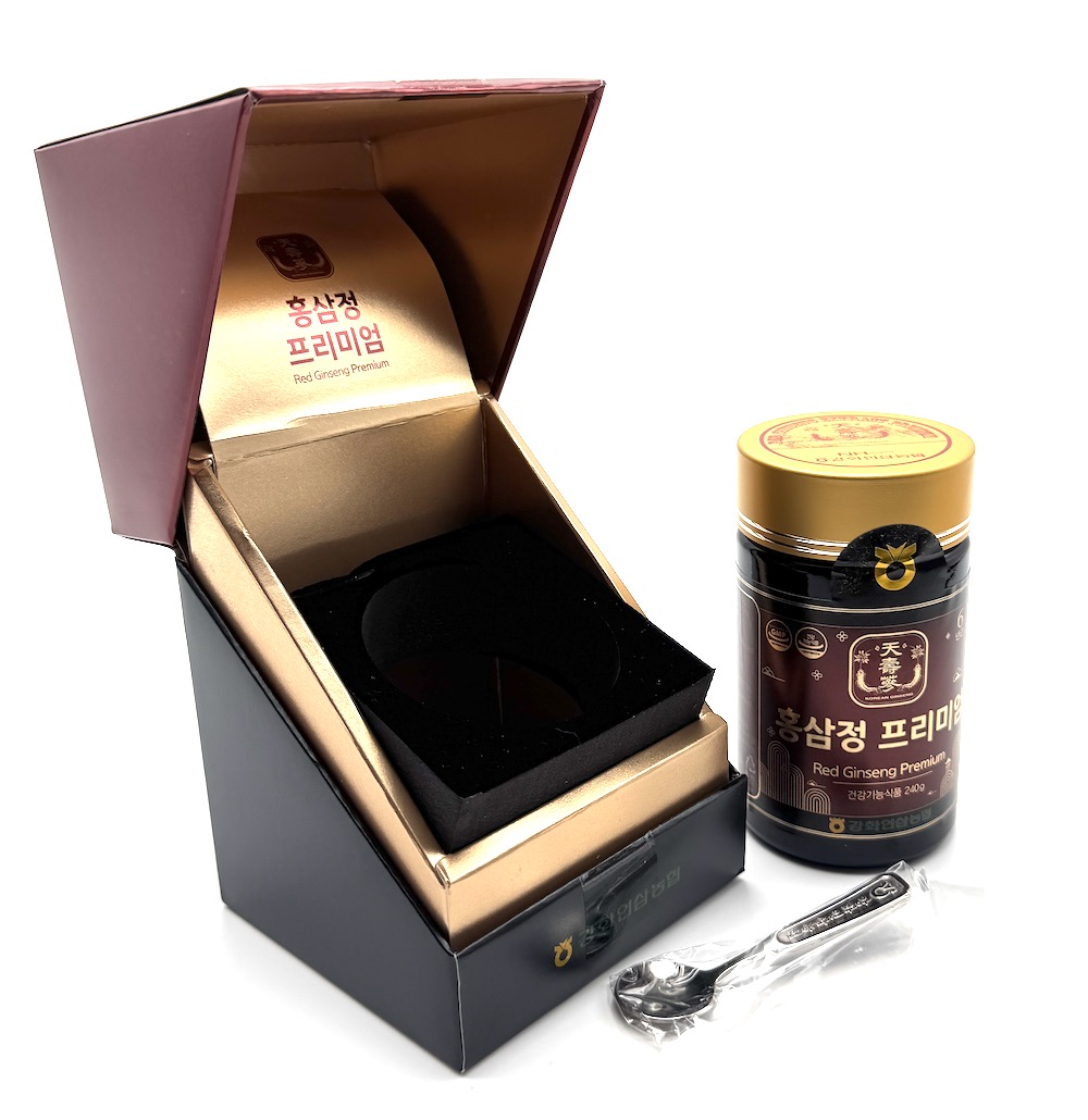 Ženšen, korejský červený, hustý extrakt fermentovaný, 6letý, ginsenosidy 5mg/1g, 240 g