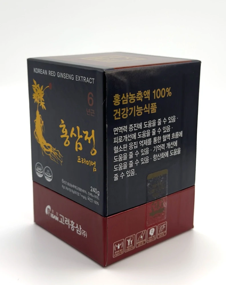 Ženšen, korejský červený, 100% ženšen, 7mg/g, 240 g