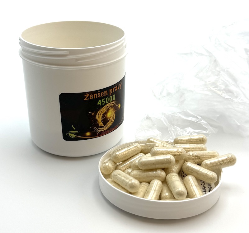 Ženšen, čínský, toboky, rodinné balení, 120 ks, 45000 mg