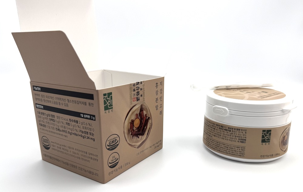 Ženšen korejský, mletý, červený, pravý, 6letý, 200 g