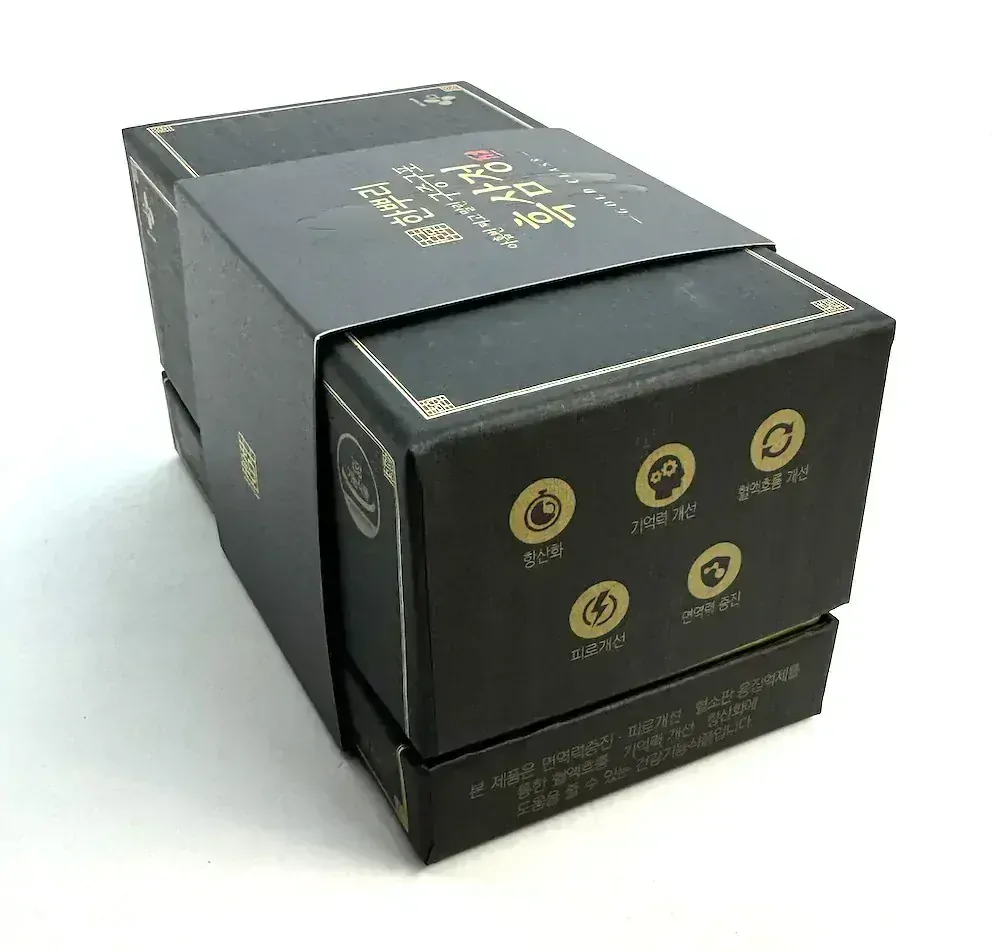 Ženšen, exkluzívní korejský černý ženšen, extrakt, kazeta, 2 x 100 g