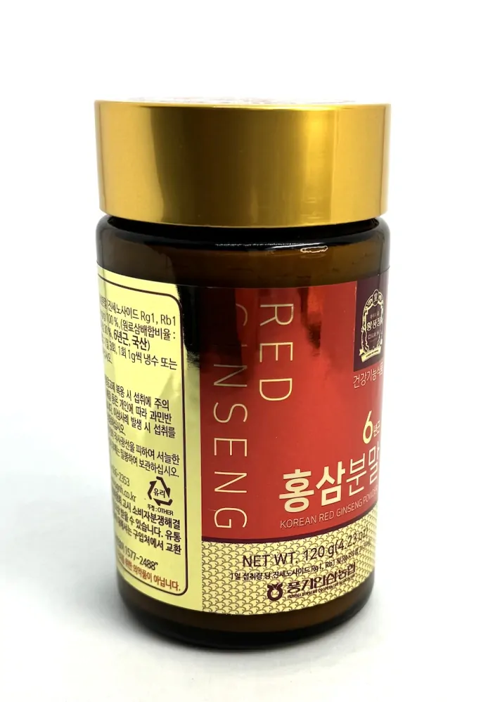 Ženšen korejský červený, prášek, 7,3 mg/g, 120 g