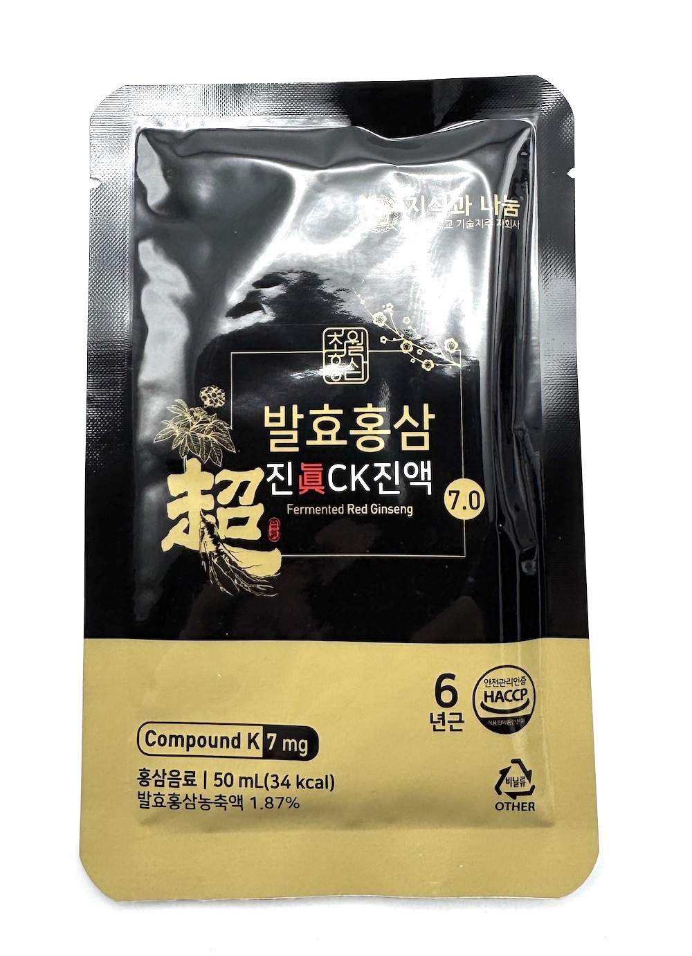 Ženšen korejský, černý, extrakt, Compound K7, 250 ml