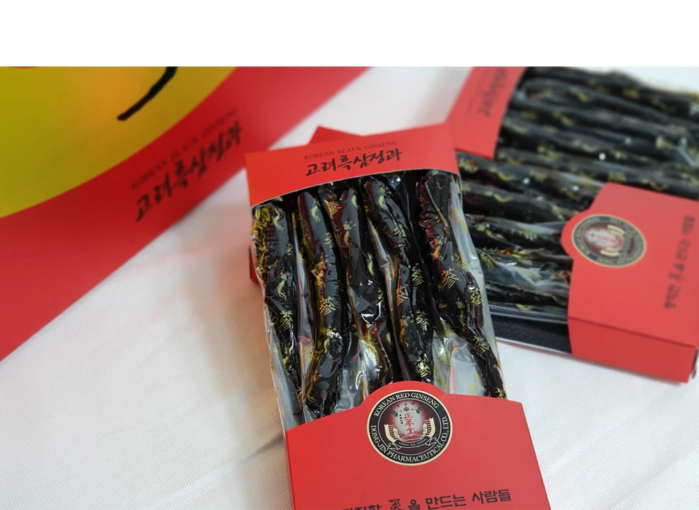 Ženšen, korejský, černý, nakládaný, celý, 500 gramů