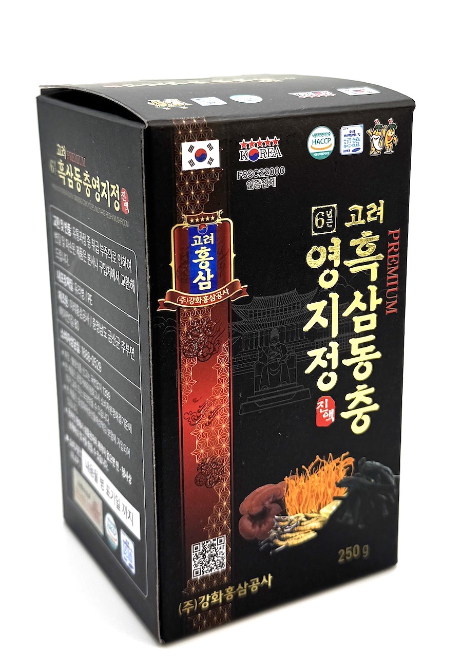 Prémiový extrakt černého ženšenu s cordycepsem, 250 g