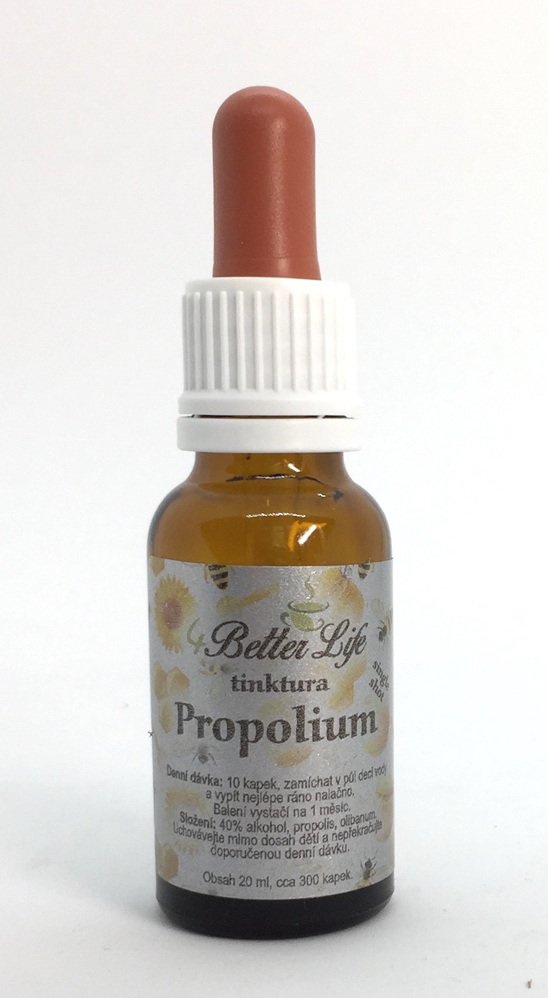 Výluh kadidla a propolisu - Propolium - ojedinělá směs pryskyřic, 40procentní, 20 ml
